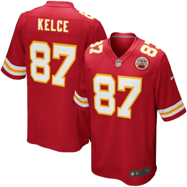 Kansas City Chiefs Travis Kelce Nike Red Team Game Jersey