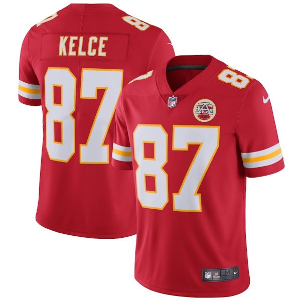 Kansas City Chiefs Travis Kelce Nike Red Vapor Untouchable Limited Player Jersey