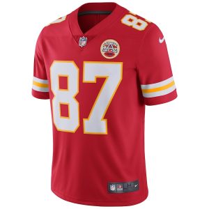 Kansas City Chiefs Travis Kelce Nike Red Vapor 2 Kansas City Men's Chiefs Travis Kelce Nike Red Vapor Untouchable Limited Player Jersey