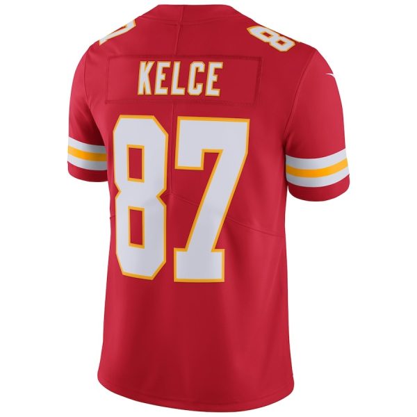 Kansas City Chiefs Travis Kelce Nike Red Vapor 3 Kansas City Men's Chiefs Travis Kelce Nike Red Vapor Untouchable Limited Player Jersey