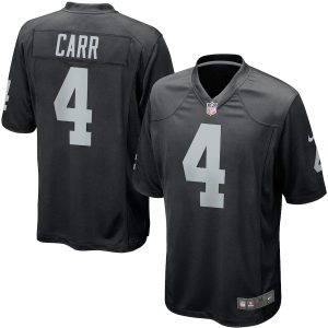 Derek Carr Las Vegas Raiders Nike Game Player Jersey - Black