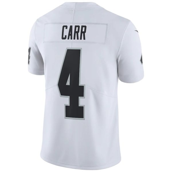 Las Vegas Raiders Derek Carr Nike White Vapor 14 Derek Carr Las Vegas Raiders Nike Vapor Untouchable Limited Player Jersey - White