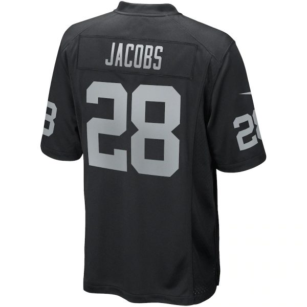 Las Vegas Raiders Josh Jacobs Nike Black Game 14 Josh Jacobs Las Vegas Raiders Nike Game Player Jersey - Black