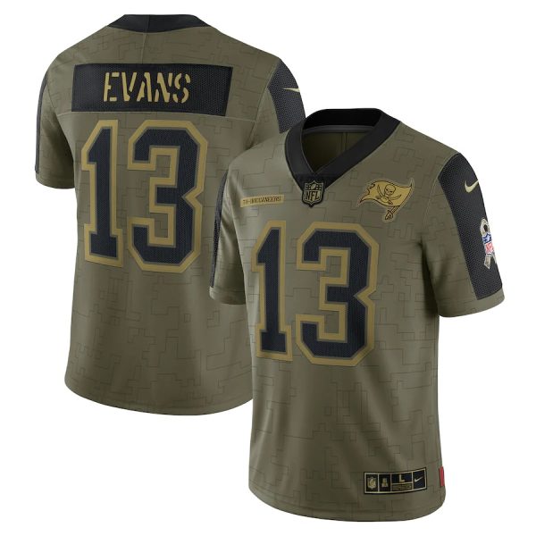 Mike Evans Tampa Bay Buccaneers Nike Salute To Service Limited Player Jersey - Olive