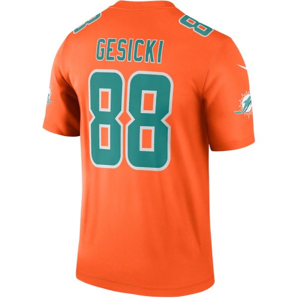Mike Gesicki Miami Dolphins Nike Inverted Legend Jersey Orange Mike Gesicki Miami Dolphins Nike Inverted Legend Jersey - Orange
