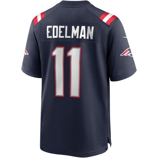 New England Patriots Julian Edelman Nike Navy Game Jersey 1 Men's New England Patriots Julian Edelman Nike Navy Game Jersey