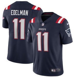 Men's New England Patriots Julian Edelman Nike Navy Vapor Limited Jersey