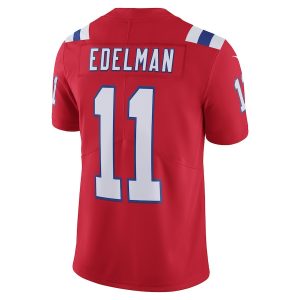 New England Patriots Julian Edelman Nike Red Alternate Vapor 2 Men's New England Patriots Julian Edelman Nike Red Alternate Vapor Limited Jersey