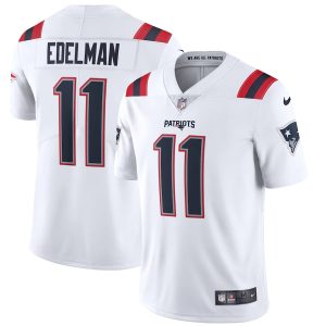 Men's New England Patriots Julian Edelman Nike White Vapor Limited Jersey