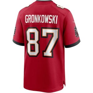 Rob Gronkowski Tampa Bay Buccaneers Nike Game Jersey Red 1 Rob Gronkowski Tampa Bay Buccaneers Nike Game Jersey - Red