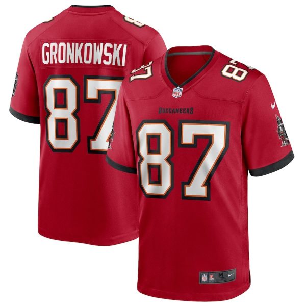 Rob Gronkowski Tampa Bay Buccaneers Nike Game Jersey Red 3 Rob Gronkowski Tampa Bay Buccaneers Nike Game Jersey - Red