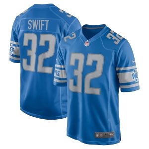 D'Andre Swift Detroit Lions Nike Game Authentic Nfl Jersey - Blue