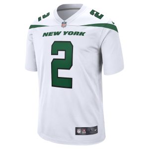 Zach Wilson New York Jets Nike 2021 NFL Draft First Round Pick Game Jersey White 3 Zach Wilson New York Jets Nike NFL Draft First Round Pick Game Jersey - White