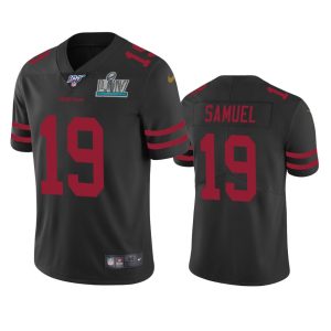 Men’s San Francisco 49ers Deebo Samuel Black #19 Super Bowl LIV Vapor Limited Jersey