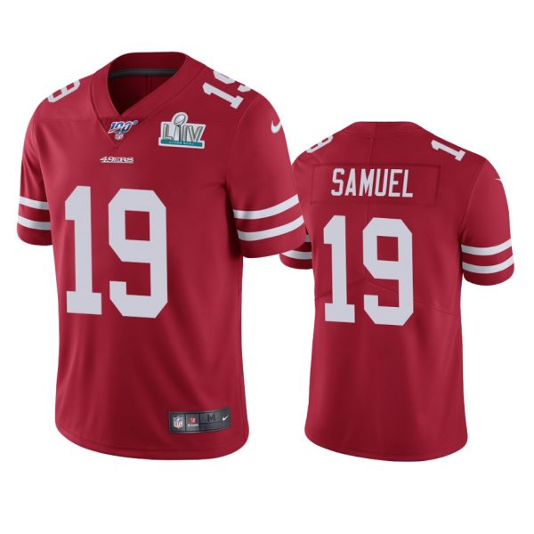 Men’s San Francisco 49ers Deebo Samuel Scarlet #19 Super Bowl LIV Vapor Limited Jersey