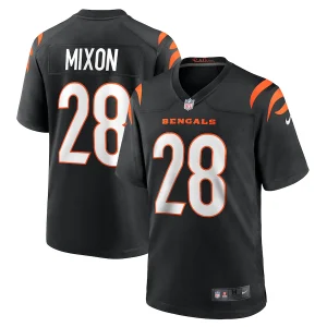 Joe Mixon #28 Black Cincinnati Bengals Game Stitched Jersey