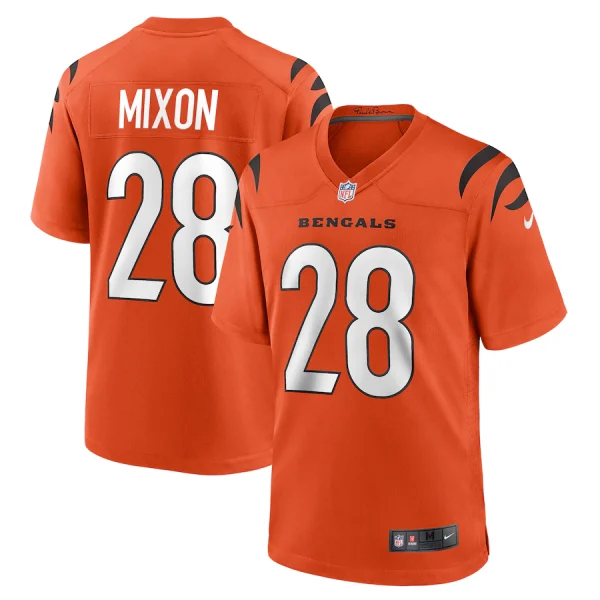 Joe Mixon #28 Orange Cincinnati Bengals Game Stitched Jersey