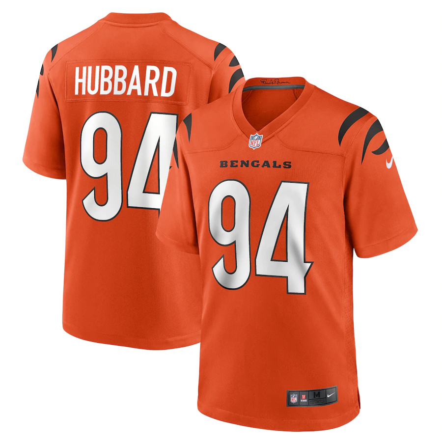 Sam Hubbard #94 Orange Cincinnati Bengals Game Stitched Jersey