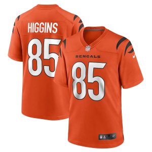 Tee Higgins #85 Orange Cincinnati Bengals Game Stitched Jersey