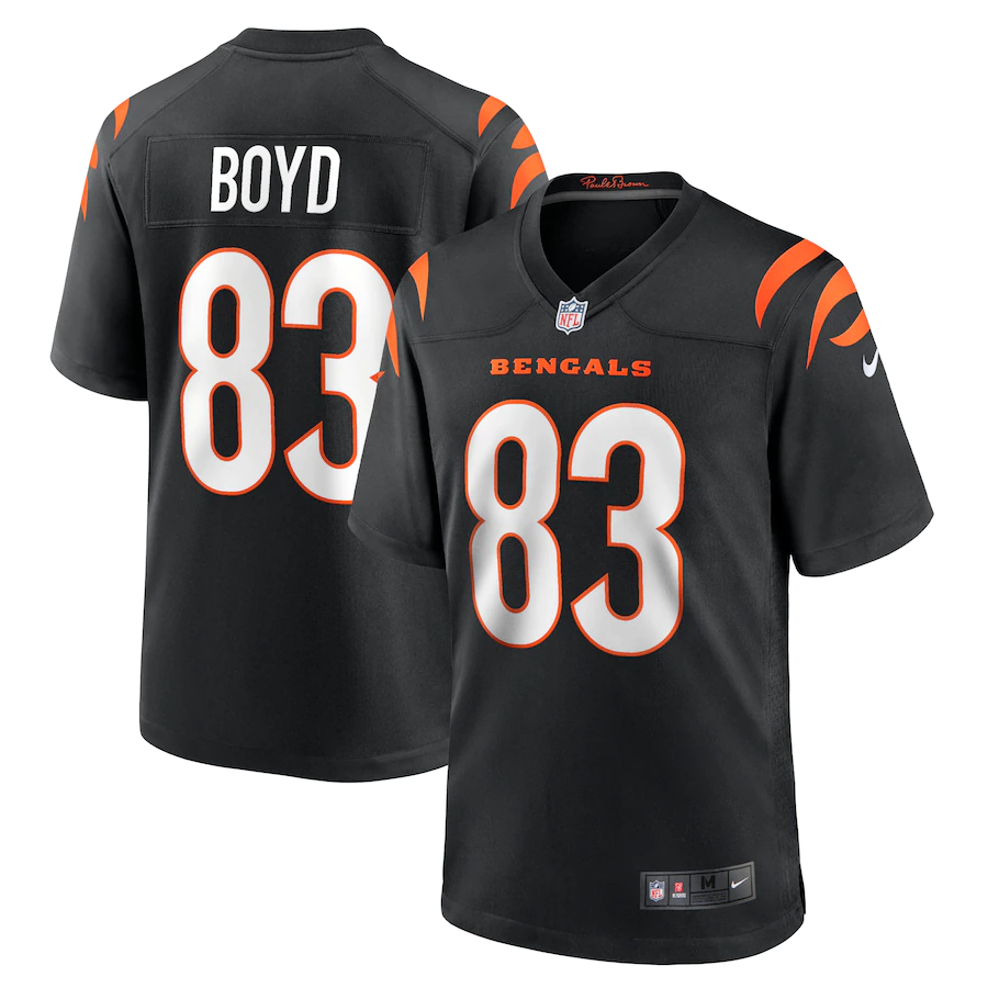 Tyler Boyd #83 Black Cincinnati Bengals Game Stitched Jersey