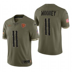 Darnell Mooney Chicago Bears Olive 2022 Salute To Service Limited Jersey