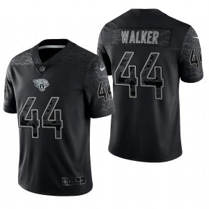 Men's Jacksonville Jaguars #44 Travon Walker Black RFLCTV Limited Jersey