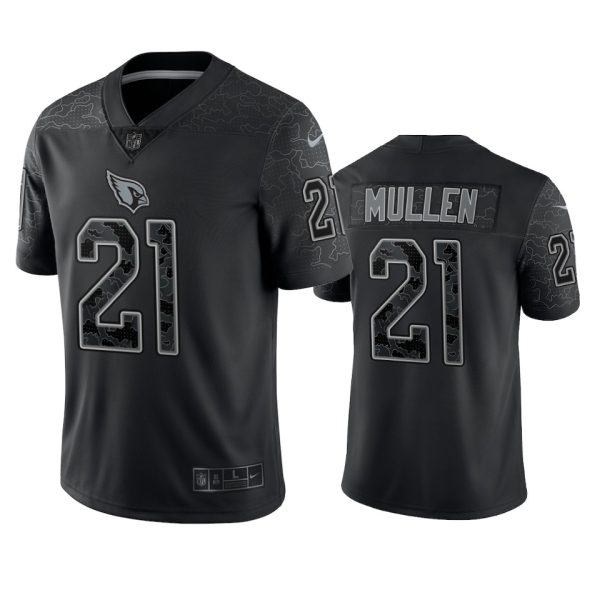Arizona Cardinals Trayvon Mullen Black Reflective Limited Jersey - Men's
