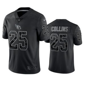 Arizona Cardinals Zaven Collins Black Reflective Limited Jersey