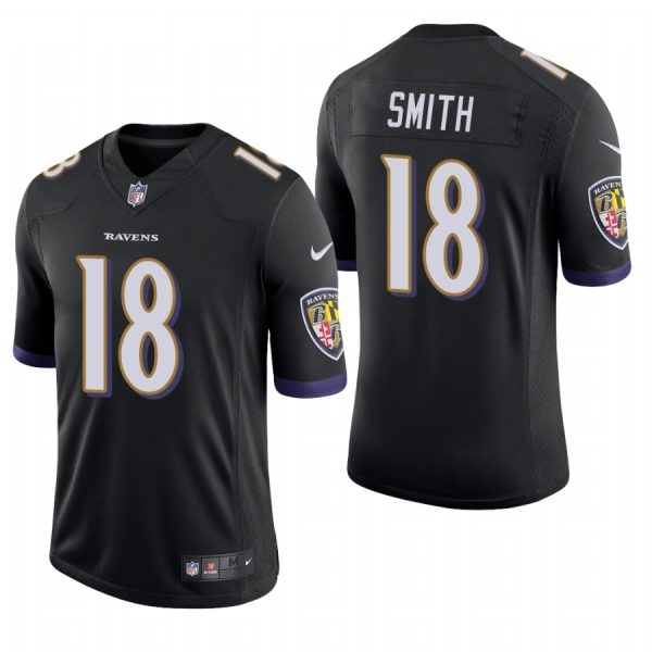 Roquan Smith Baltimore Ravens Black Vapor Limited Nike Jersey