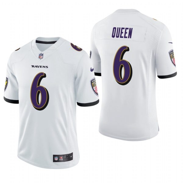 Patrick Queen Baltimore Ravens White Vapor Limited Nike Jersey