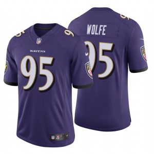 Derek Wolfe Baltimore Ravens Vapor Untouchable Limited Purple Nike Jersey