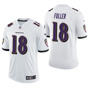 Kyle Fuller Baltimore Ravens White Vapor Limited Nike Jersey