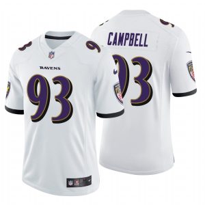 Calais Campbell Baltimore Ravens Vapor Untouchable Limited White Nike Jersey