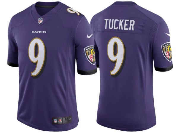 Justin Tucker Baltimore Ravens Speed Machine Limited Purple Nike Jersey