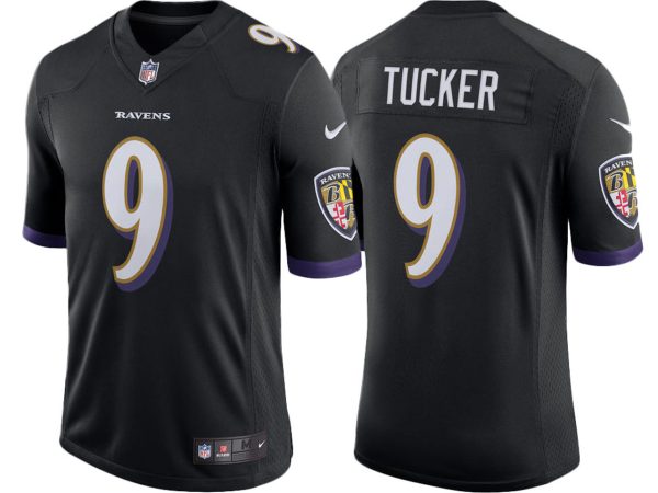 Justin Tucker Baltimore Ravens Speed Machine Limited Black Nike Jersey