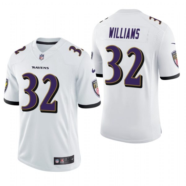Marcus Williams Baltimore Ravens White Vapor Limited Nike Jersey
