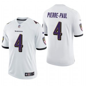 Jason Pierre-Paul Baltimore Ravens White Vapor Limited Nike Jersey