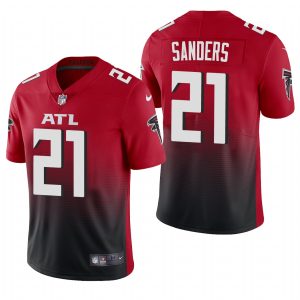 Deion Sanders Atlanta Falcons Alternate Vapor Limited Nike Jersey - Red