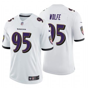 Derek Wolfe Baltimore Ravens Vapor Untouchable Limited White Nike Jersey