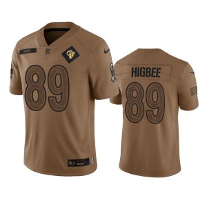 Tyler Higbee Los Angeles Rams Brown 2023 Salute To Service Limited Jersey