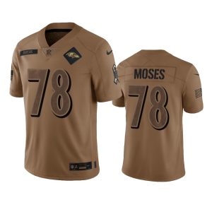 Morgan Moses Baltimore Ravens Brown 2023 Salute To Service Limited Jersey