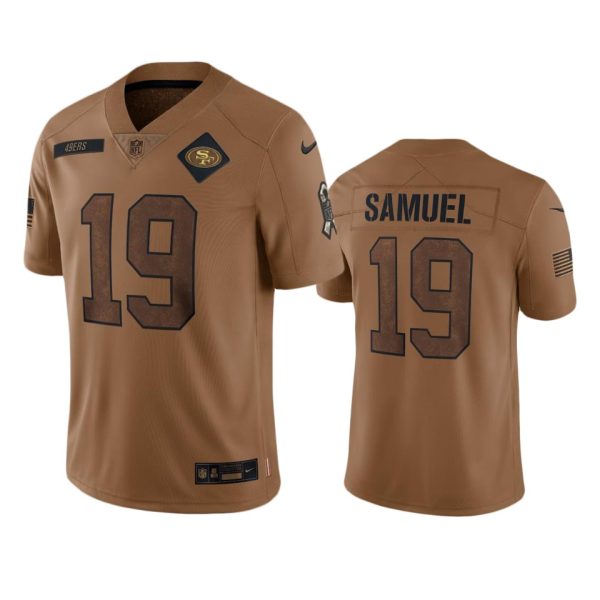 Deebo Samuel San Francisco 49ers Brown 2023 Salute To Service Limited Jersey