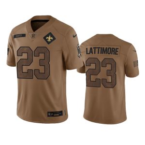 Marshon Lattimore New Orleans Saints Brown 2023 Salute To Service Limited Jersey