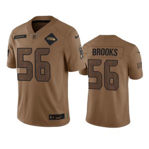 Jordyn Brooks Seattle Seahawks Brown 2023 Salute To Service Limited Jersey