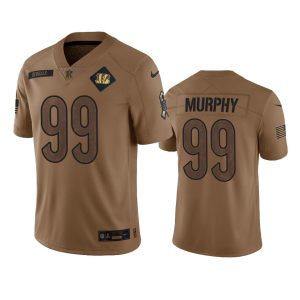 Myles Murphy Cincinnati Bengals Brown 2023 Salute To Service Limited Jersey