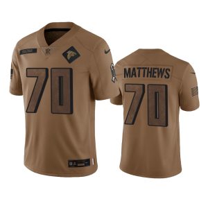 Jake Matthews Atlanta Falcons Brown 2023 Salute To Service Limited Jersey