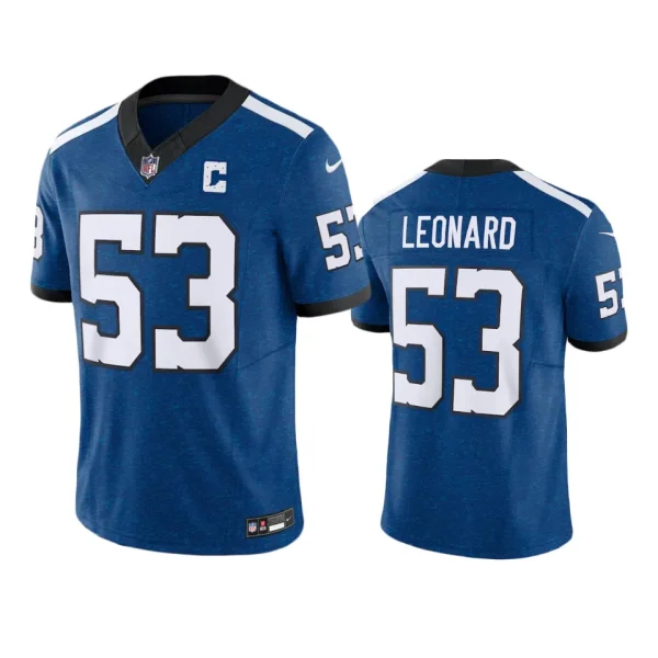 Shaquille Leonard Indianapolis Colts Royal Indiana Nights F.U.S.E. Jersey