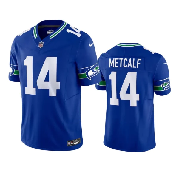 DK Metcalf Seattle Seahawks Royal Throwback F.U.S.E. Limited Jersey