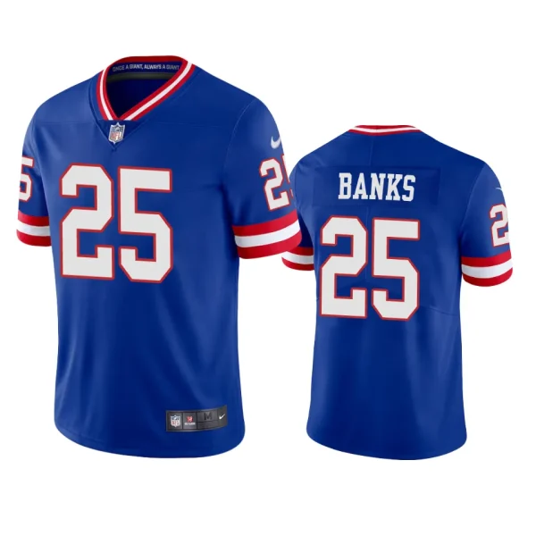 Deonte Banks New York Giants Royal Classic Vapor Limited Jersey - Men's