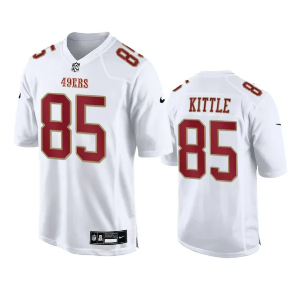 George Kittle San Francisco 49ers Tundra White Fashion Game Jersey